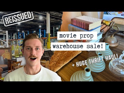 Thrifting at a Movie Prop Warehouse Sale... What Treasures Did I Find?
