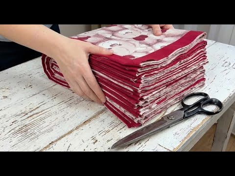 I sell them wholesale / We sew in 10 minutes and sell / We can sew 50 pieces a day