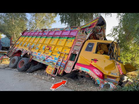 Dumper Accident due to BRAKE Failure, Immediate REPAIRS on the Road without Towing