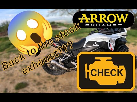 Honda NX500 - TROUBLESHOOTING: Check Engine Light from aftermarket slip-on exhaust
