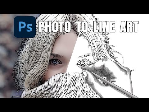 How To Convert A Photo to Line Art Drawing in Photoshop