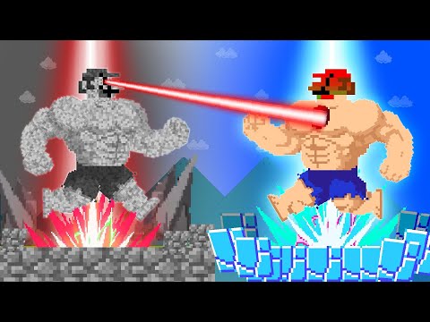 What If Mario Battle but Every Seed Makes Mario Control Rock vs GoD Mode Power