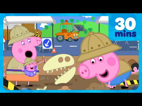 George Pig Goes Fossil Hunting 🦖 Finding A Real Dinosaur 🦕 Peppa Pig Full Episodes | 30 Mins