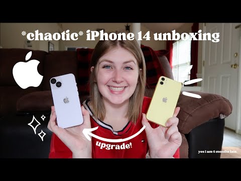 unboxing my new iPhone 14 (slightly chaotic and 6 months too late)