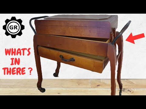 VINTAGE sewing cart RESCUE - FURNITURE RESTORATION