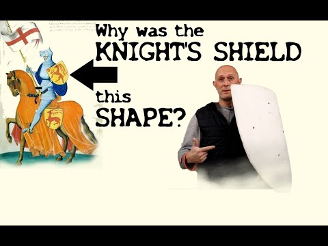 Why are medieval KNIGHT'S SHIELDS that SHAPE?