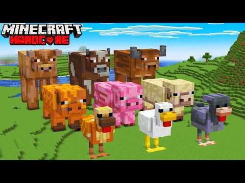 I Built EVERY NEW ANIMAL in Minecraft Hardcore