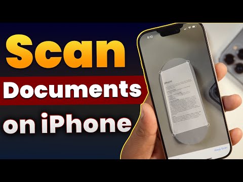 How to Scan Documents with iPhone? Scan Documents and Make PDF on iPhone in Hindi