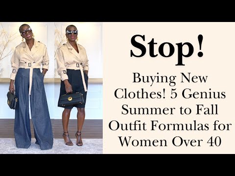 STOP Buying New Clothes! 5 Genius Summer to Fall Outfit Formulas for Women Over 40