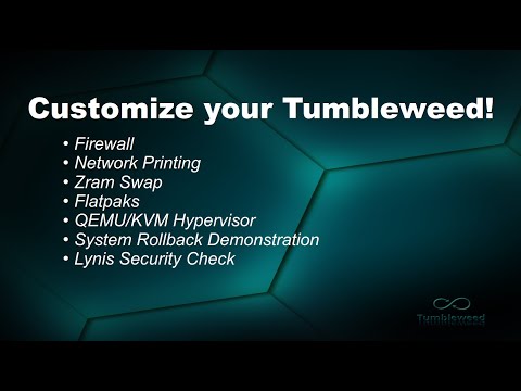 Customize your Tumbleweed!