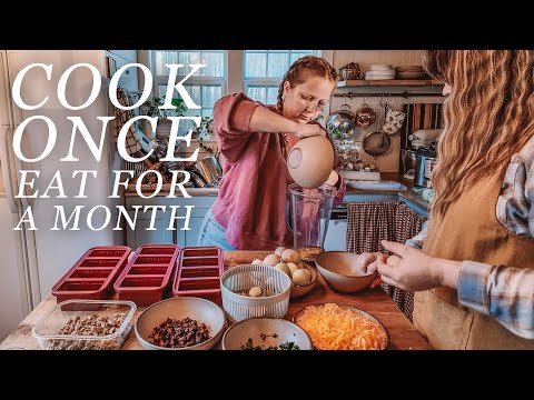 Cook Once, Eat For a Month: Cozy Spring Freezer Meal Prep