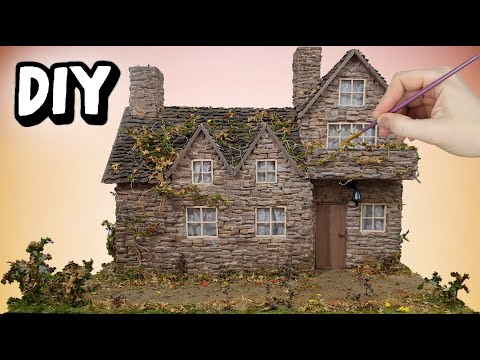 Английский домик Bibury из картона своими руками / DIY