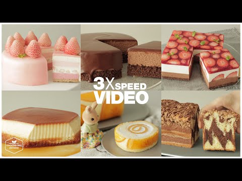 #111 3x Speed 케이크 디저트 베이킹 영상 : Cake Dessert Baking Video | Cooking tree