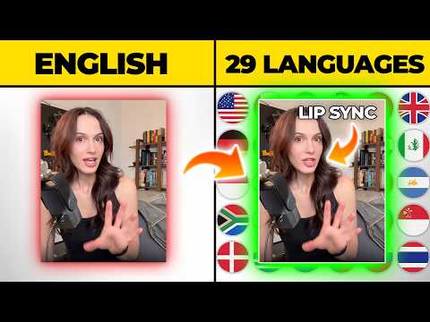 Use This AI to TRANSLATE Videos into 29 LANGUAGES [With Lip-Sync!]