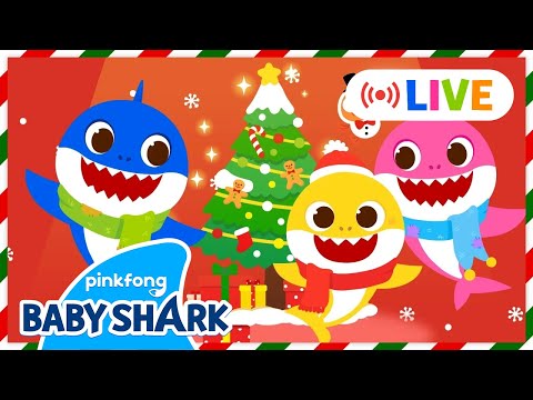 🔴 We Wish You a Merry Christmas🎄 | Baby Shark Holiday Stories | Baby Shark Official LIVE