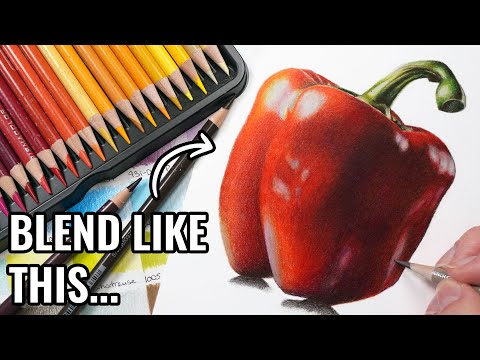 How To Blend Coloured Pencils | Prismacolor Tutorial