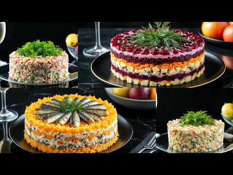 The most delicious salads for Christmas 2026 - Olivier, Shuba, Mimosa, Crab - step by step!