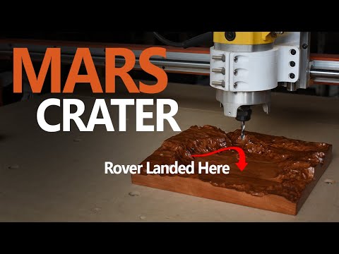 CNC Carving a REAL MARS CRATER (Gusev Crater)