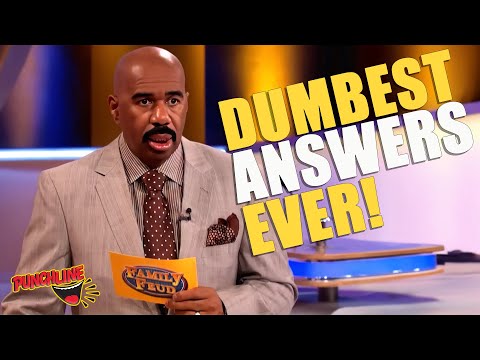 Dumbest Family Feud Answers! Steve's Harvey's Hilarious Reactions.