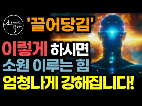 가장 강력한 우주법칙 '끌어당김의 법칙' 제대로 사용하는 법! / 이렇게 하세요! 현실에서 소원을 이루는 힘 엄청나게 강해집니다! / 책읽어주는여자 SODA's 오디오북 ASMR