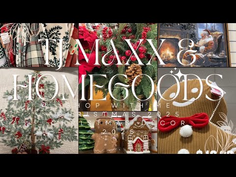 TJ MAXX & HOMEGOODS CHRISTMAS 2025 | CHRISTMAS 2025 DECOR | CHRISTMAS 2025 SHOP WITH ME