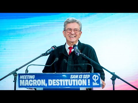 Meeting « Macron, destitution ! » à la Fête de l'Humanité
