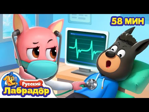 🦷Все на медосмотр! | 👀Правила безопасности в жизни | 🔍Сборник мультиков для детей | Шериф Лабрадор