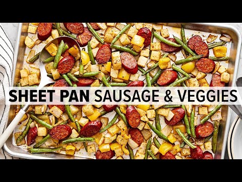 The Easiest SAUSAGE SHEET PAN MEAL with Cajun Flavor!