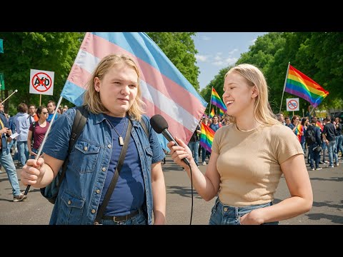 Ich wurde verbannt: Anti-AfD-Demo zwischen Trans-Flagge und N*zi-Keule...