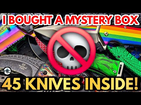 I Bought A Mystery Box With 45 KNIVES INSIDE!!... I Found Horrors Beyond Comprehension 