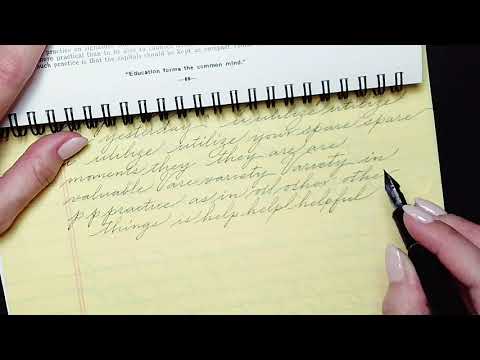 Cursive study session using Pilot Custom 912 with Spencerian modification from Nibs.com
