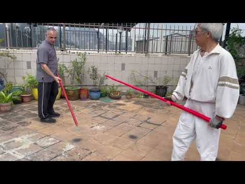 Long Pole Training in Hong Kong - Luk Dim Boon Kwan. Sifu MIchael Tang