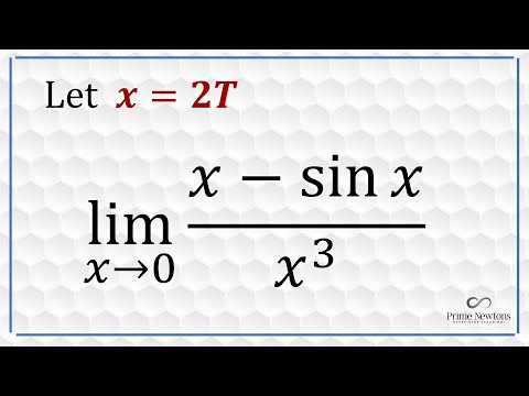Limit (x-sin x)/x^3 as x goes to 0