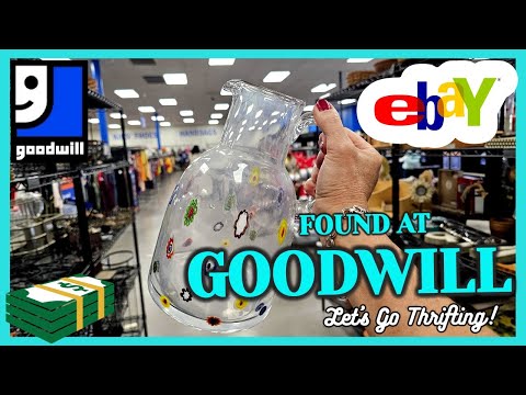 New GOODWILL was a GOLD MINE! Murano Glass for... GUESS HOW MUCH? / THRIFT WITH ME NOW in LAS VEGAS