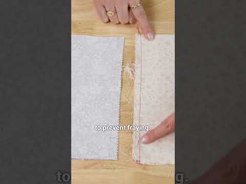 Easy Seam Finishing with Pinking Shears