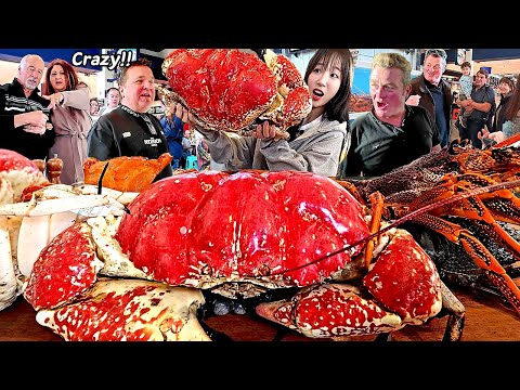 $2,200 SEAFOOD FEAST SHOCKED EVERYONE!! GIANT 16KG KING CRAB LOBSTER at SYDNEY FISH MARKET