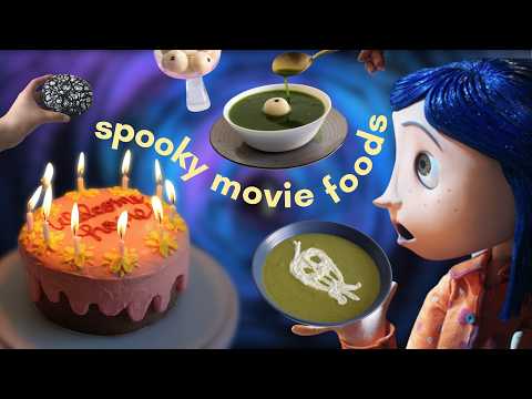 I recreated Foods from Nostalgic Halloween Movies 🎃 (nightmare before christmas, corpse bride…)