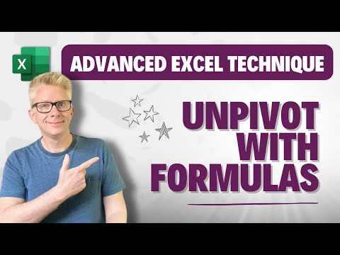 Unpivot with Formulas in Excel... No Power Query!!