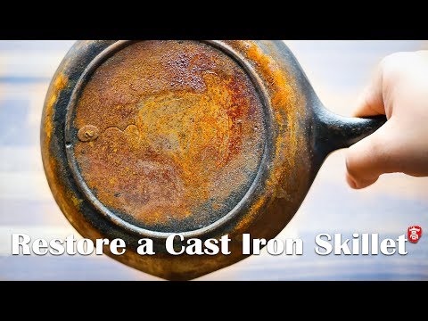 Restore a Rusty Cast Iron Skillet