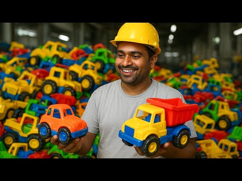How Waste Plastic Is Recycled to Make Toys | Car, Jeep, Tractor & Truck Manufacturing Process