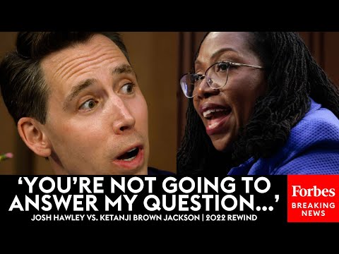 'You're Not Going To Answer!’: Josh Hawley Takes On Ketanji Brown Jackson Supercut | 2022 Rewind