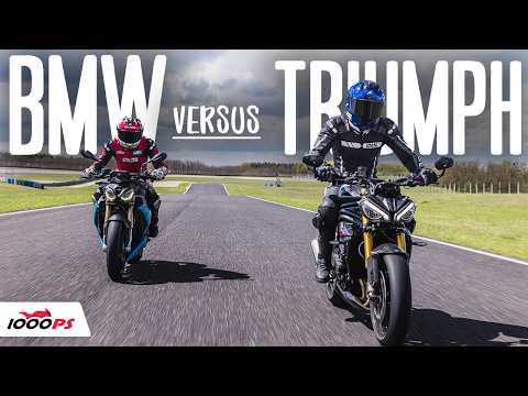 BMW S 1000 R vs. Triumph Speed Triple: The Big Naked Bike Showdown on the Racetrack – 2025!