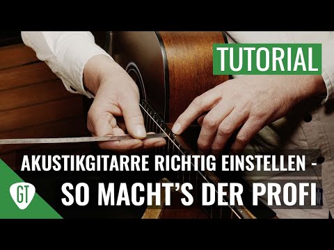 How to properly set up an acoustic guitar | The pros do it | GuitarTunes visits the GuitarDoc
