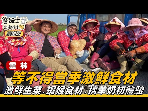 《詹姆士出走料理》雲林｜等不得當季激鮮生菜、蝦猴食材 詹姆士與輔立體驗擠羊奶-第106集-2021/02/28