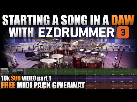 Starting a song in your DAW with EZDrummer 3