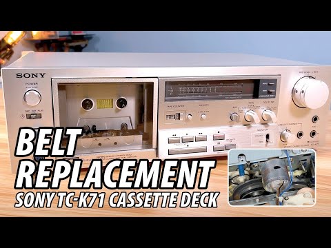 Vintage Sony Cassette Deck Belt Replacement - Model TC-K71