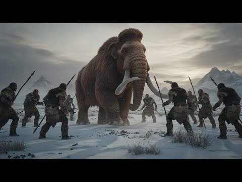 Life 38000 Years Ago | The Day a Human Hunting Pack Surrounded a Mammoth Bull