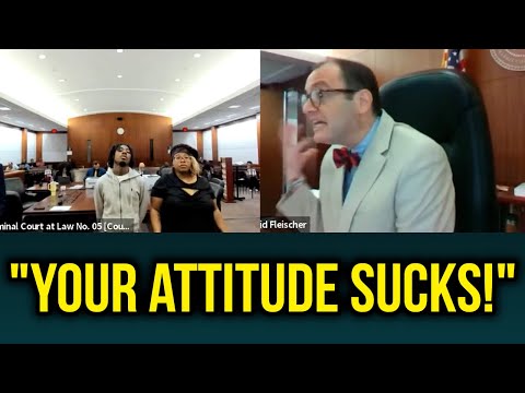 ARROGANT(?) Teen With Defensive Mom Gets Tough Lesson from Judge