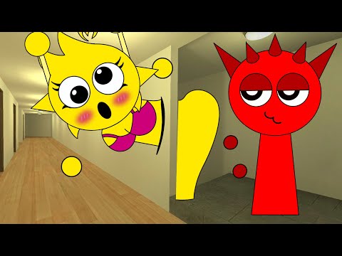 Simon Is Stuck In A Passage, Raddy Wants To Save Her | Sprunki | Garry's Mod