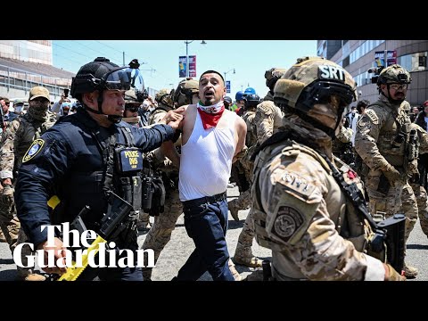 A week of US protests: how immigration raids in LA escalated to mass outcry